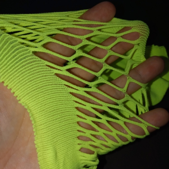 Bikini cover up sexy lingerie lime green - Picture 3 of 3